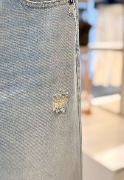 MARYLEY - Jeans Flair Denim Chiaro