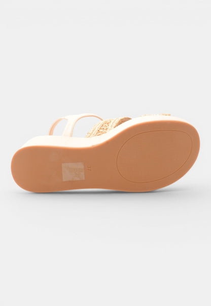 GOLD&GOLD - Sandalo Zeppa Beige
