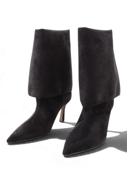 DIVINE FOLLIE - Stivale Modulare In Camoscio Nero