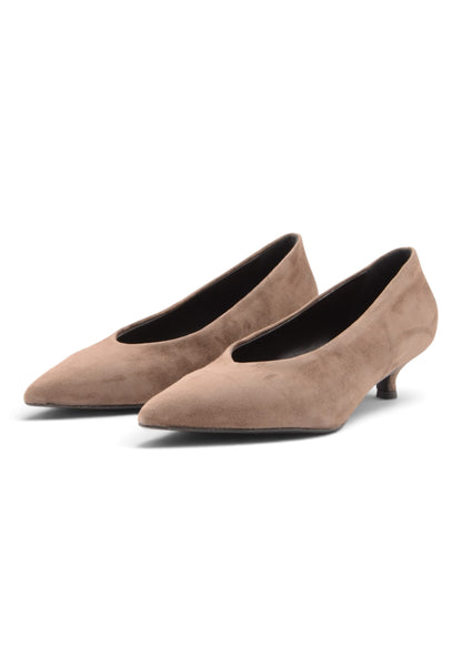 DIVINE FOLLIE - Décolleté Con Tacco Kitten Heel Taupe