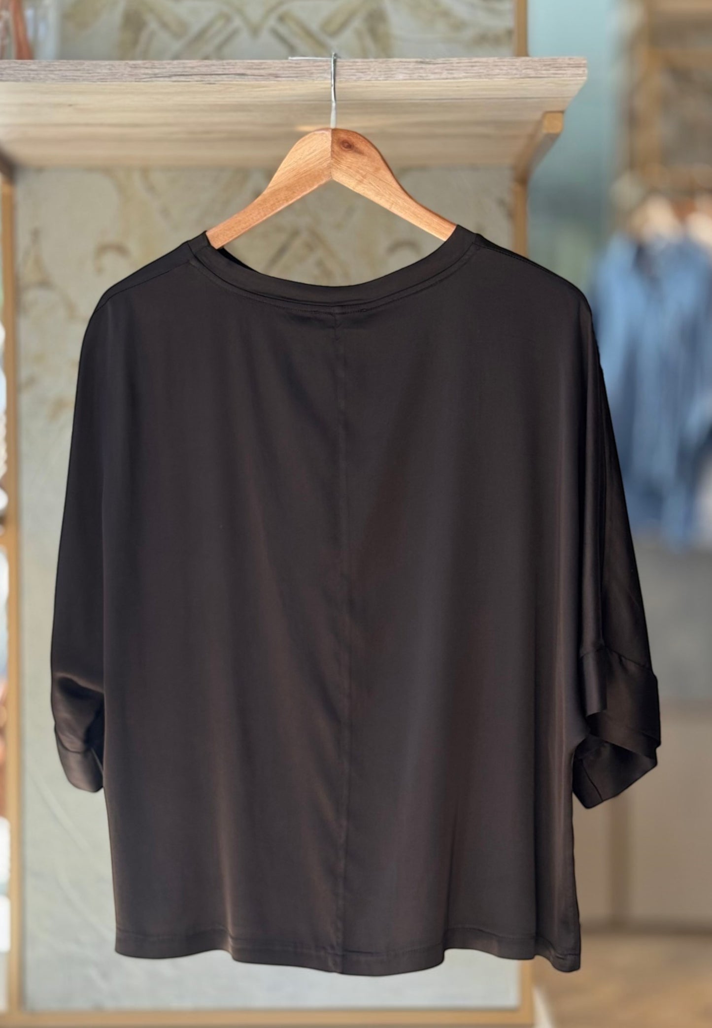 MOTEL - T-shirt Viscosa Brunette
