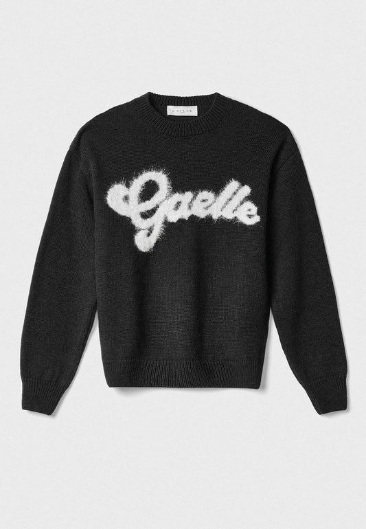 GAELLE - Pullover cropped Nero