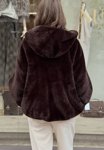 MOTEL - Giubbotto In Ecopelliccia Moro