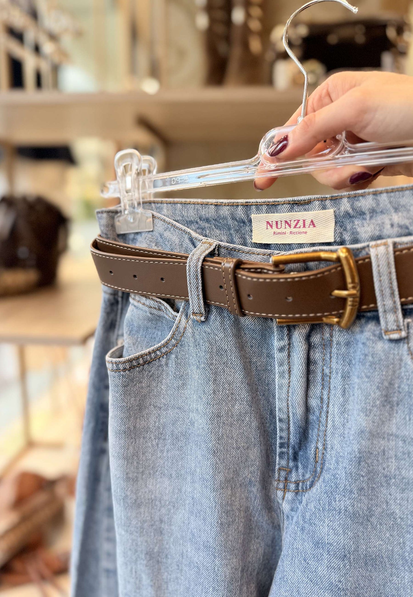 NUNZIA - Jeans Barrel Denim