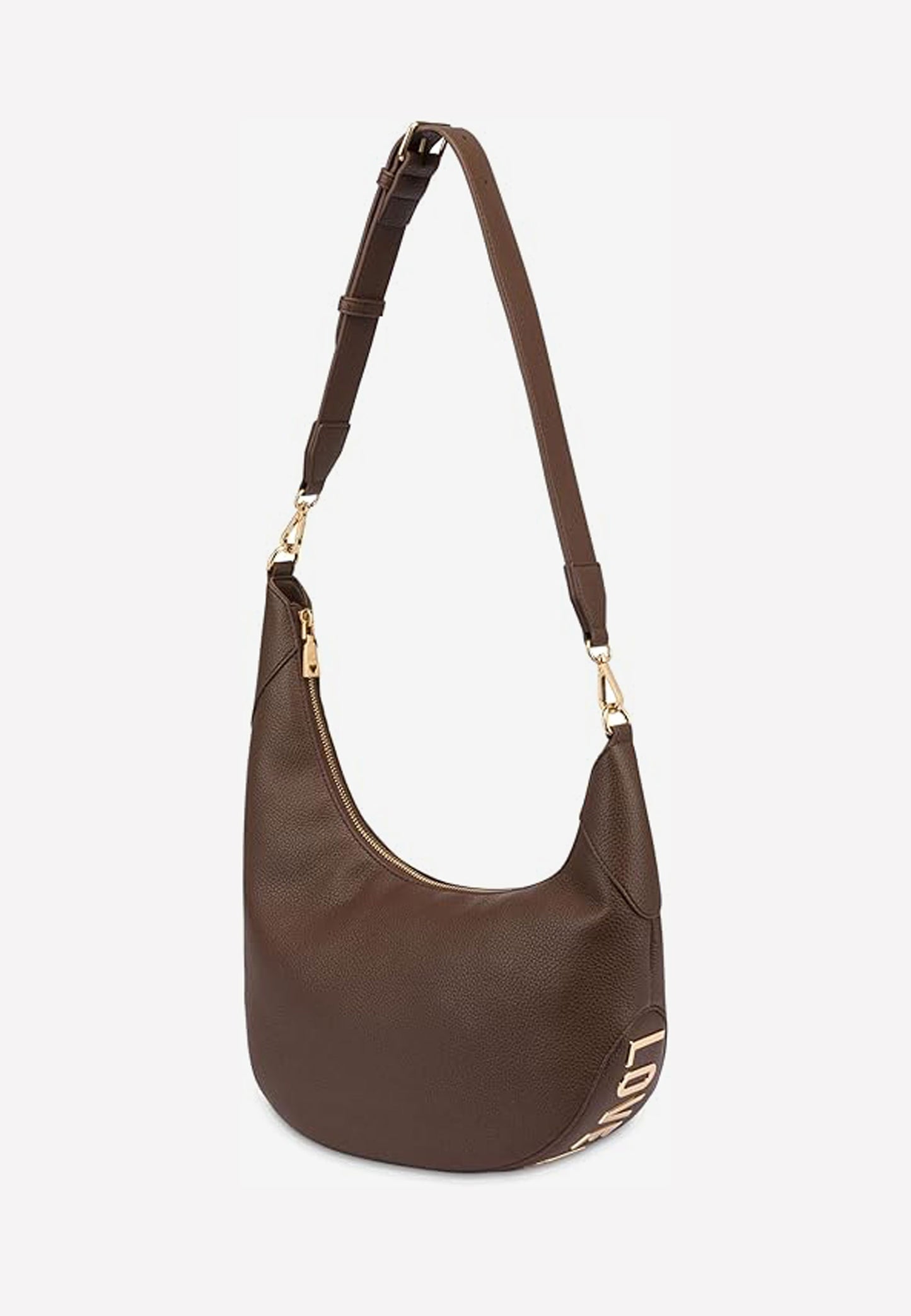 LOVE MOSCHINO - Borsa a Spalla Tmoro Lettering Oro