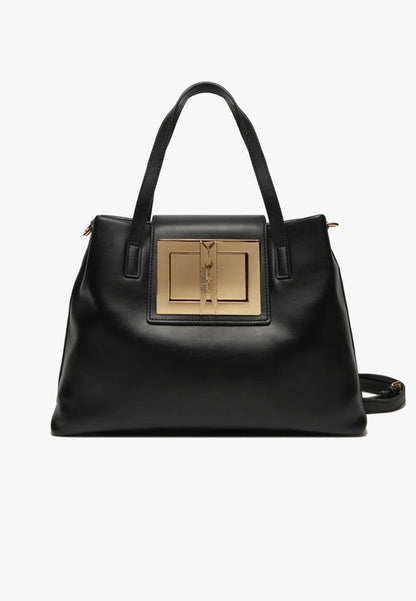 LOVE MOSCHINO - Borsa A Spalla Gold Clip Nero