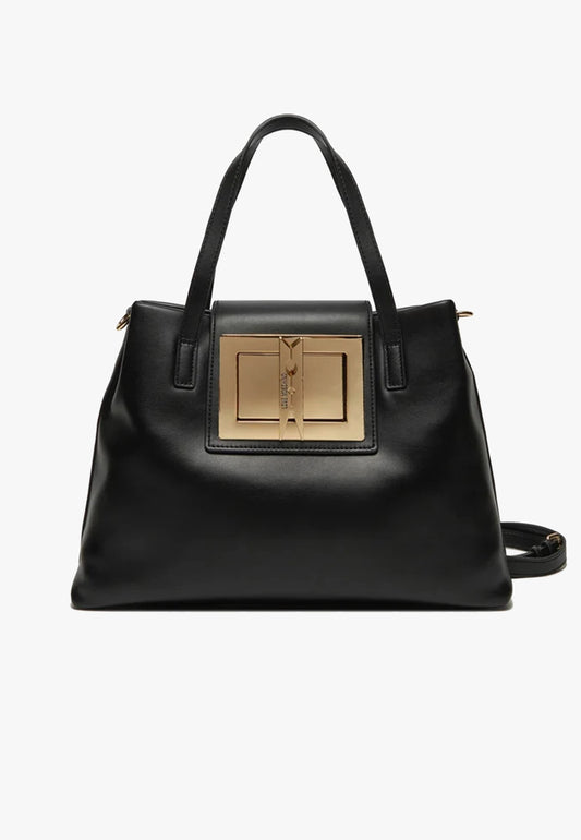 LOVE MOSCHINO - Borsa A Spalla Gold Clip Nero