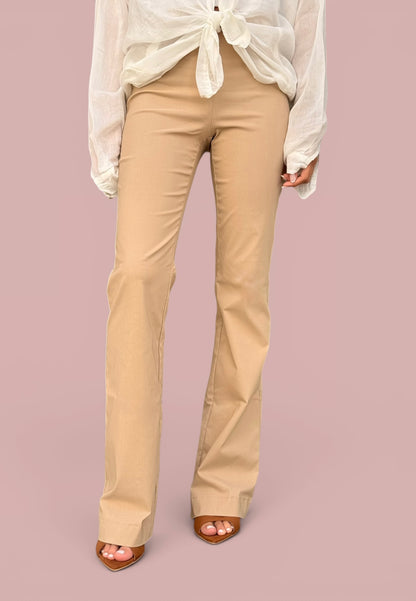 MINERVA - Pantalone Lungo Cammello