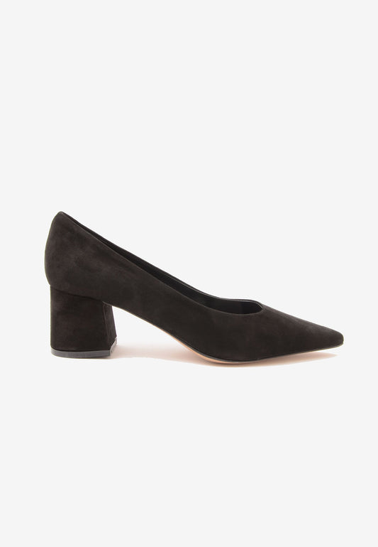 DIVINE FOLLIE - Pumps Camoscio 50mm Nero