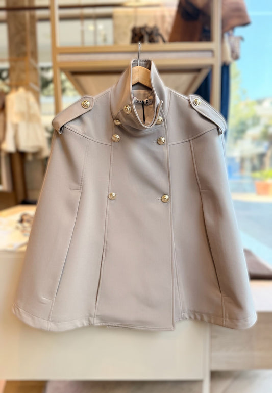 PLEASE - Cappa Bottoni Oro Fango