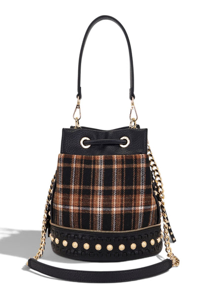 LA CARRIE - Borsa A Secchiello SCOTTISH Marrone