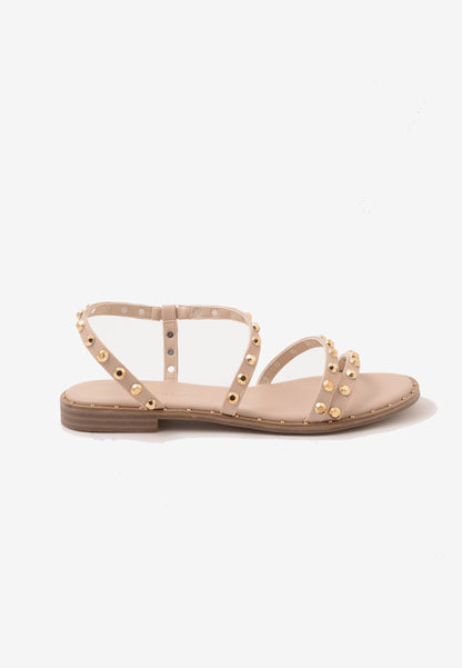DIVINE FOLLIE - Sandalo Basso Borchie Rosa