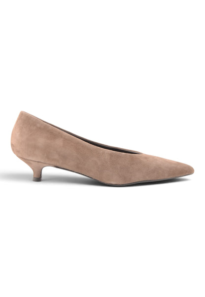 DIVINE FOLLIE - Décolleté Con Tacco Kitten Heel Taupe