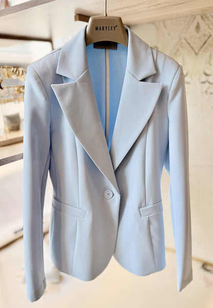 MARYLEY - Giacca Monopetto Azzurro