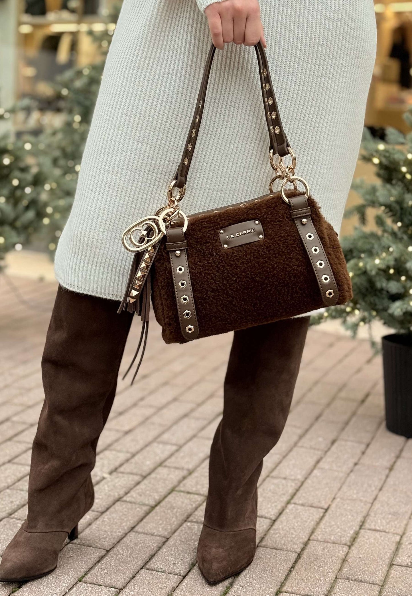 LA CARRIE - Borsa A Mano Teddy Mocha