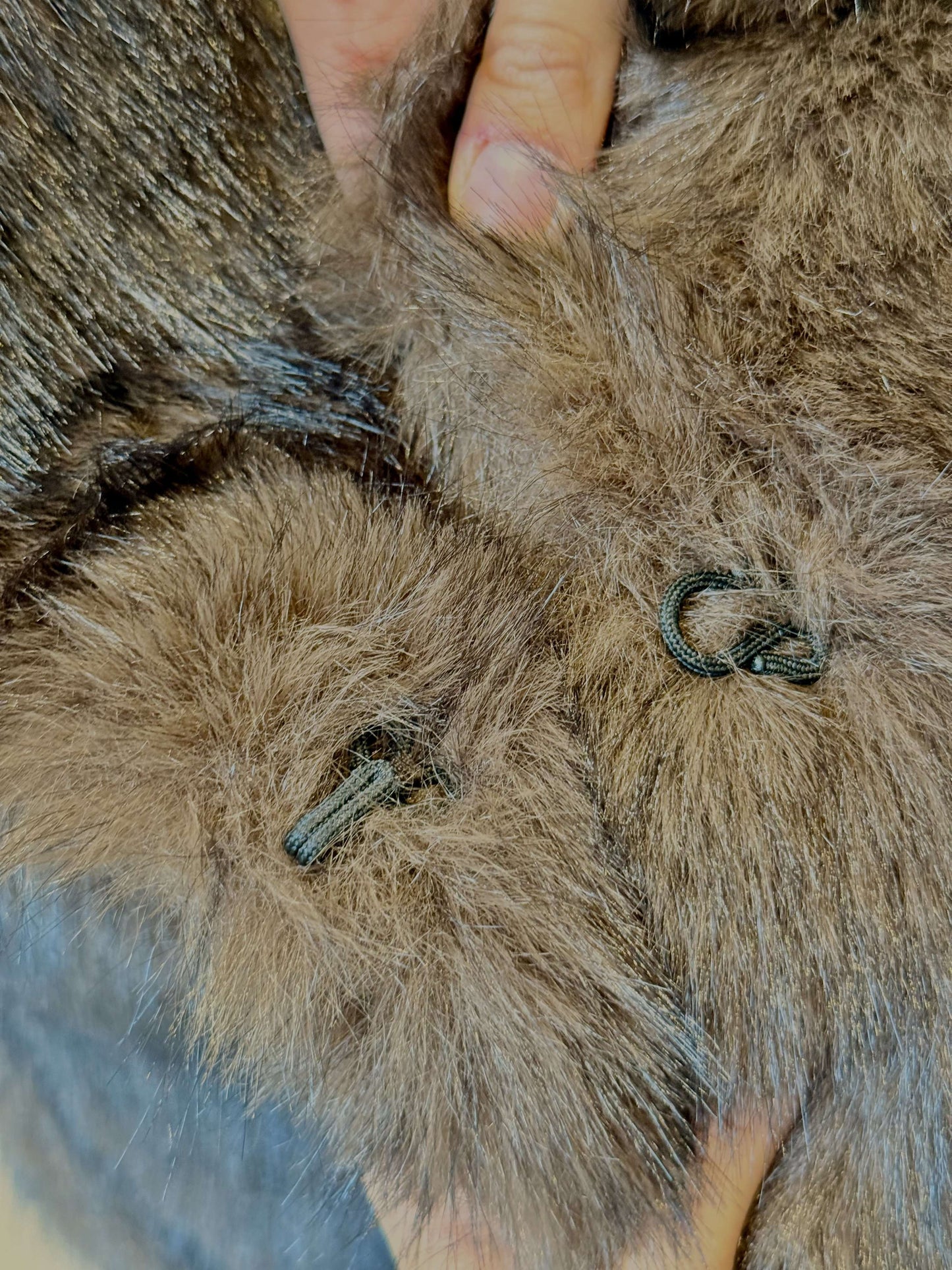 LE STREGHE - Gilet Lungo Ecopelliccia Moro