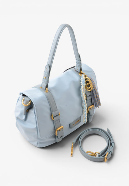 LA CARRIE - Shopping Bag DARK NYLON Cielo