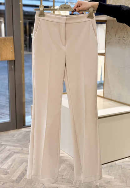 MARYLEY - Pantalone Fluido Trombetta Cipria