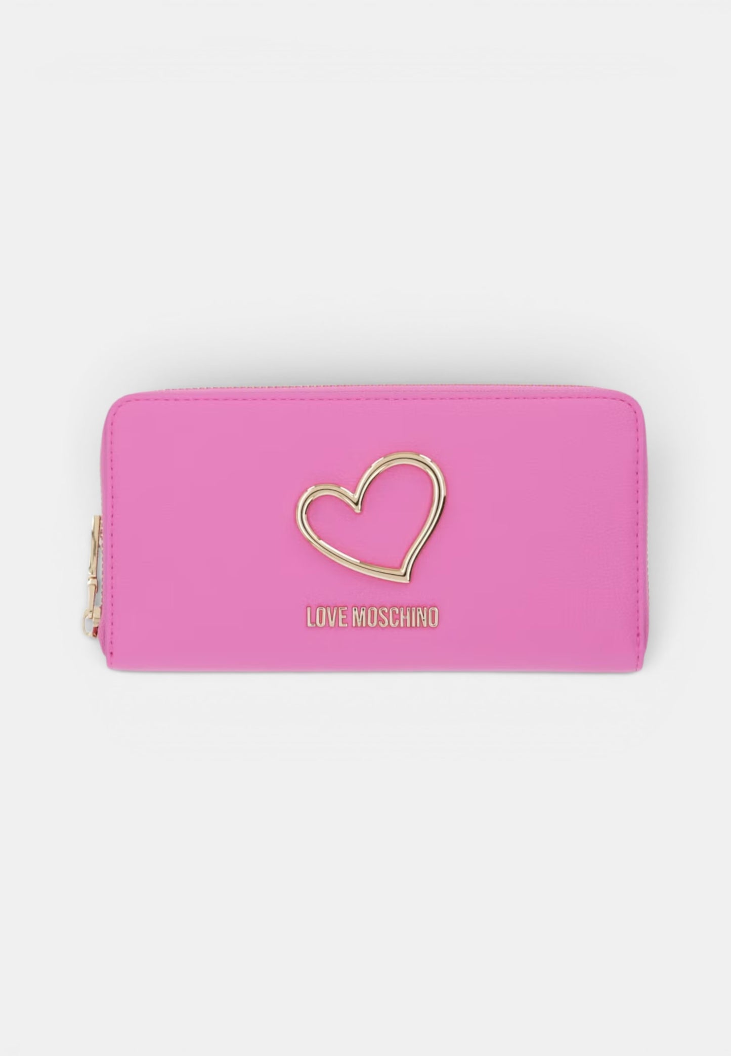 LOVE MOSCHINO - Portafoglio Zip Around Cuore Fuxia