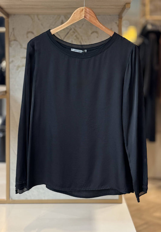 LE STREGHE - Blusa In Viscosa Nero