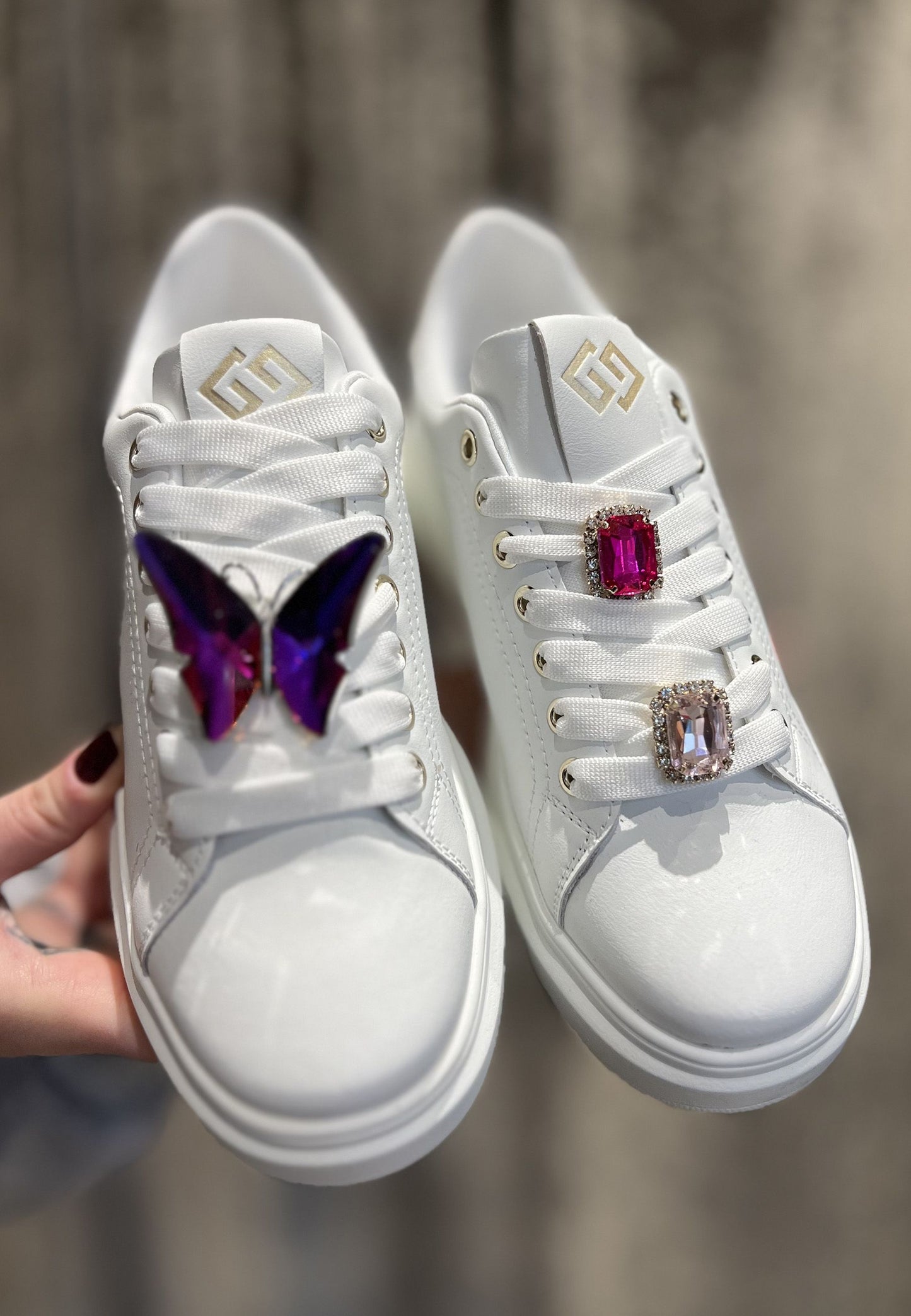 GOLD & GOLD - Sneakers Farfalla Fucsia