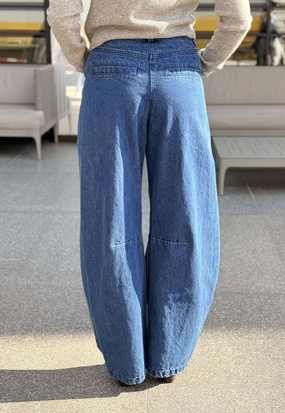 MOTEL - Jeans Barrel Blu Denim