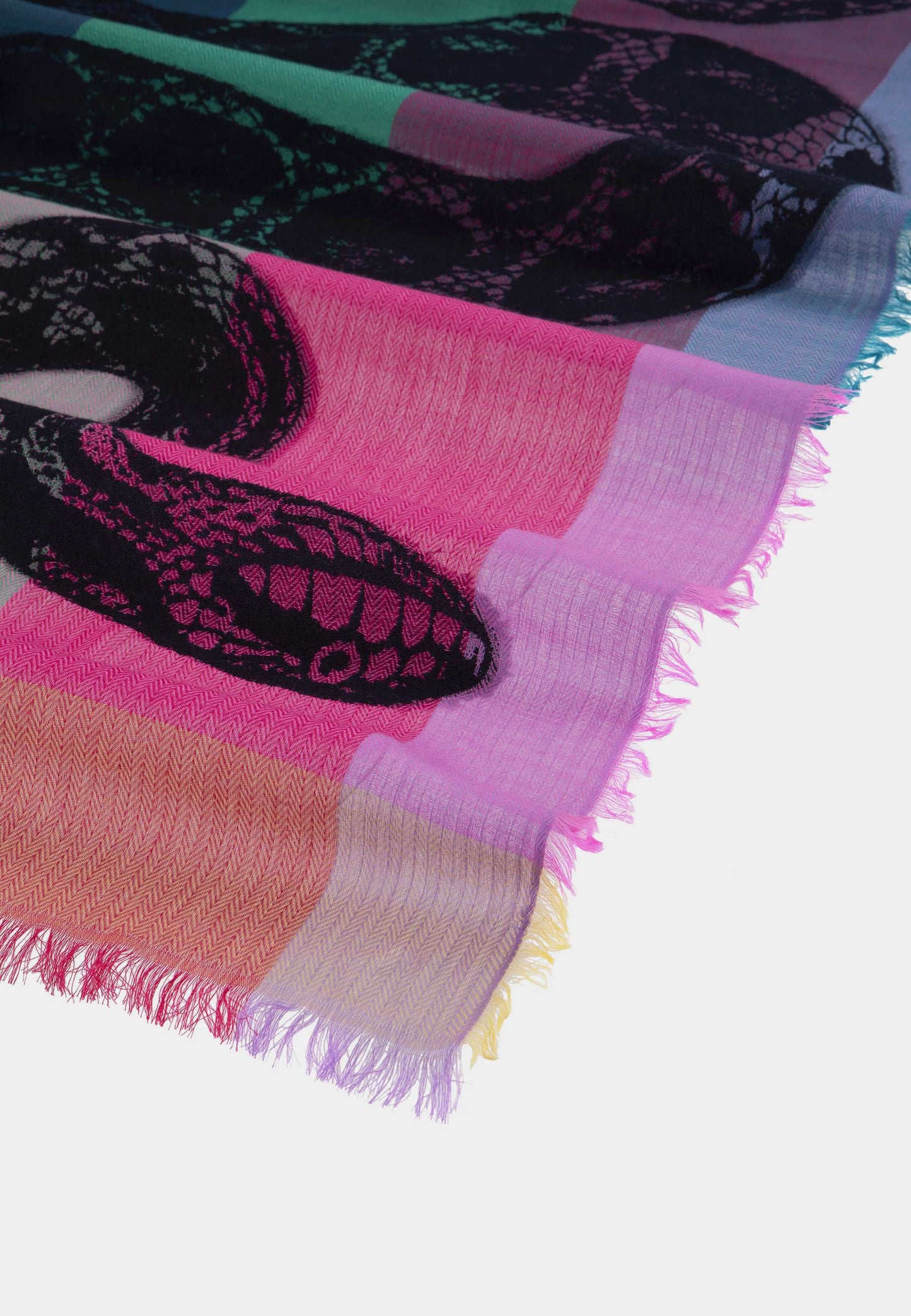 ALEX MAX - Fuchsia Snake Scarf