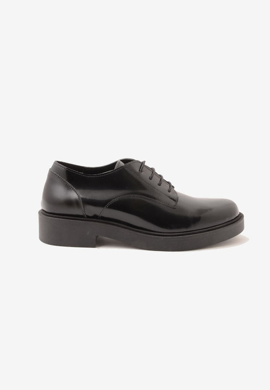DIVINE FOLLIE - Scarpe Stringate In Pelle Spazzolata