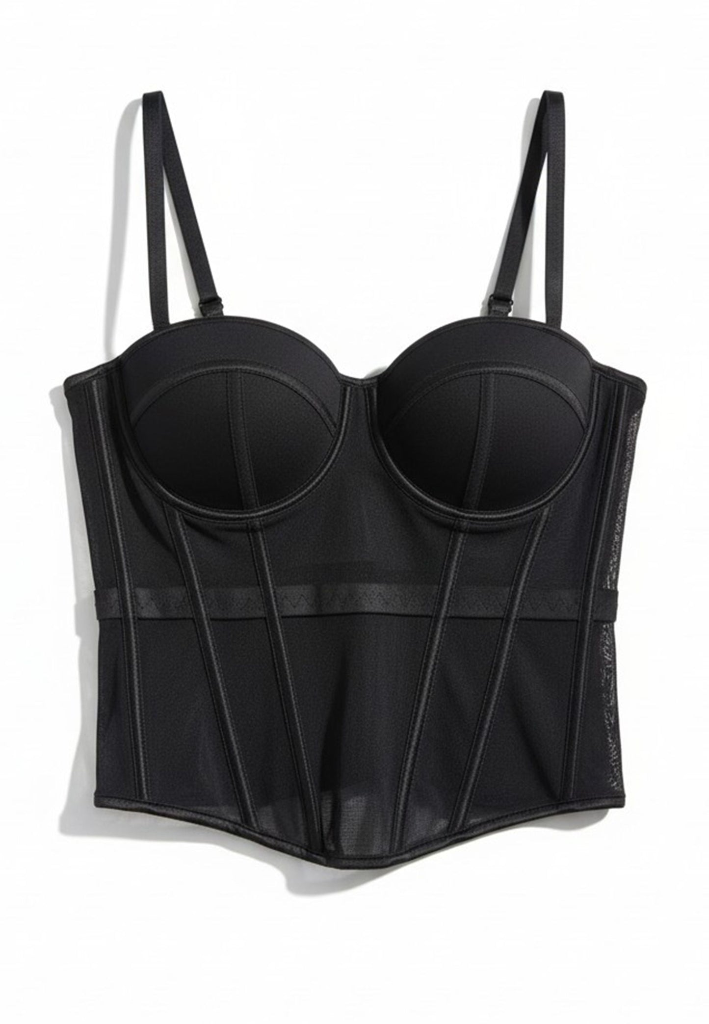 NUNZIA - Corsetto Bustier Nero