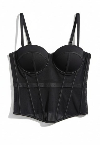 NUNZIA - Corsetto Bustier Nero