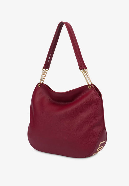 LOVE MOSCHINO - Borsa A Spalla Lettering Vino