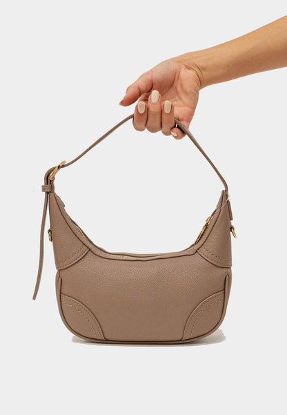 LOVE MOSCHINO - Borsa A Spalla Love Lock Taupe