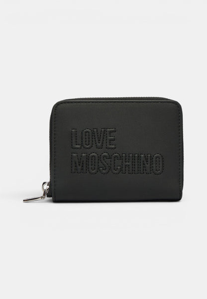 LOVE MOSCHINO - Portafoglio Piccolo Zip Around Nero