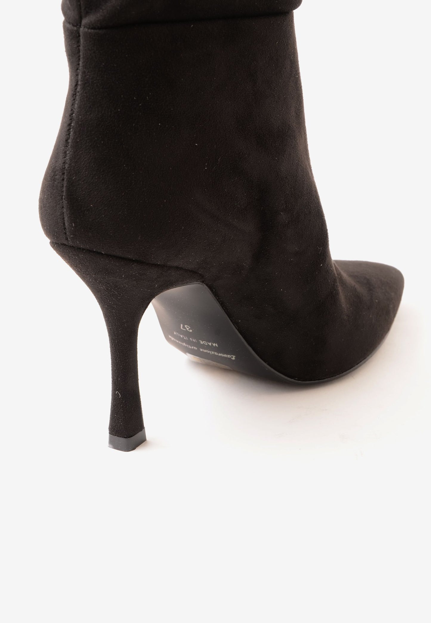 DIVINE FOLLIE - Stivale Camoscio Calza Nero