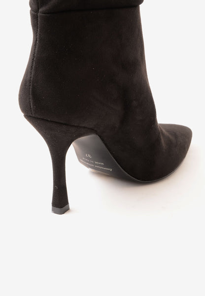 DIVINE FOLLIE - Stivale Camoscio Calza Nero