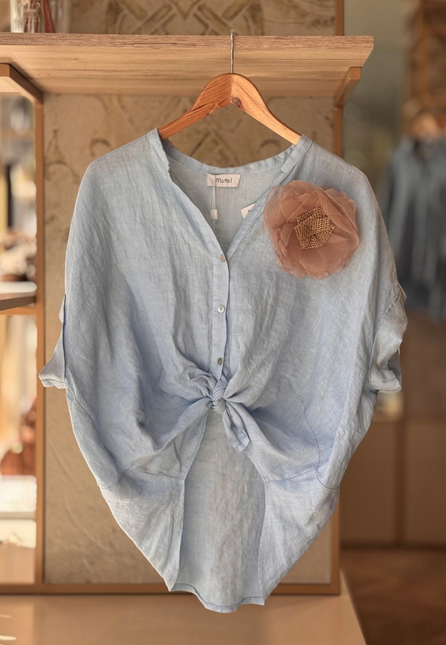 MOTEL - Camicia In Lino Cloud