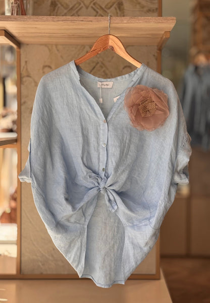 MOTEL - Camicia In Lino Cloud