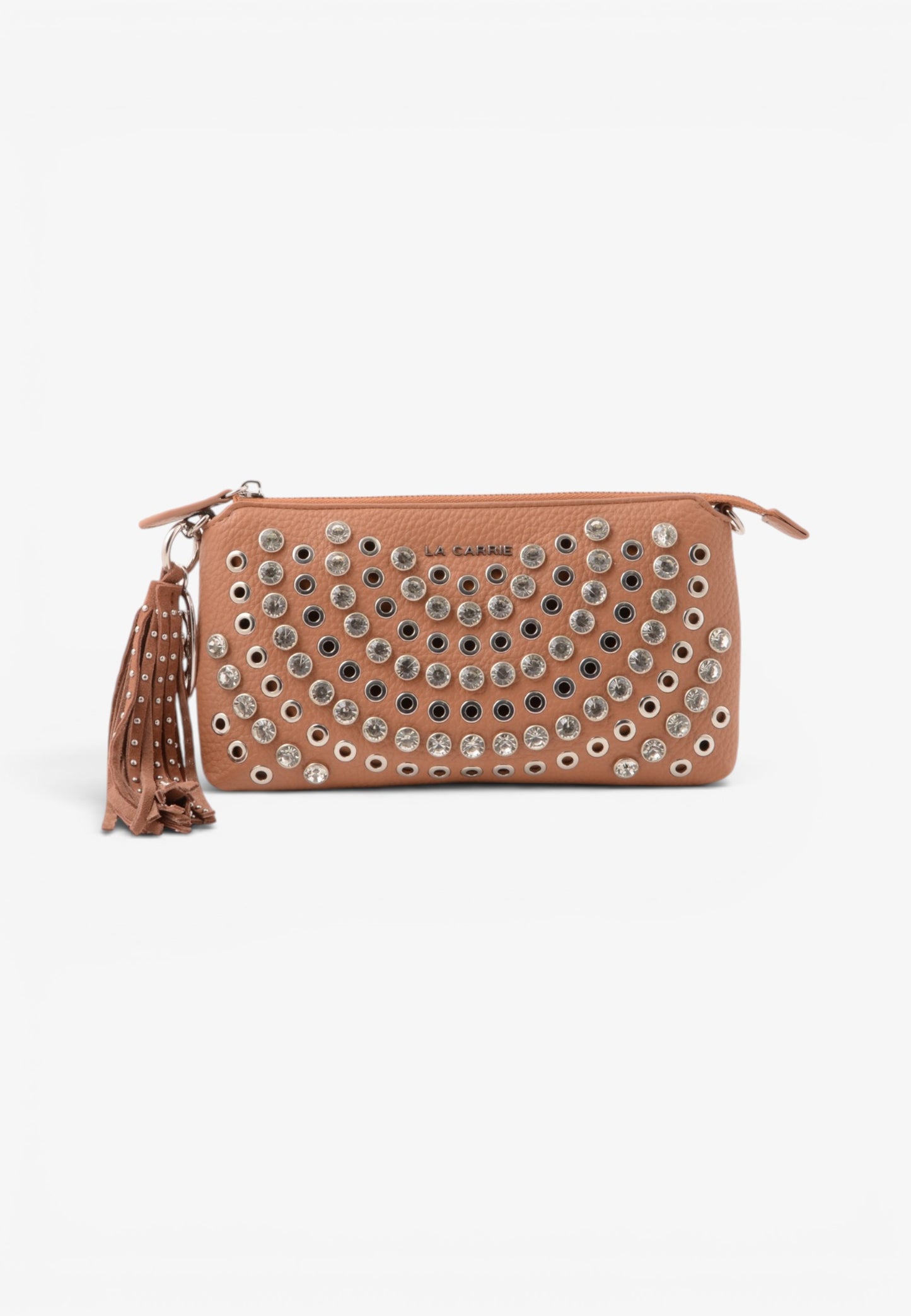 LA CARRIE - Portafoglio Pochette Strass Andromeda Cotto