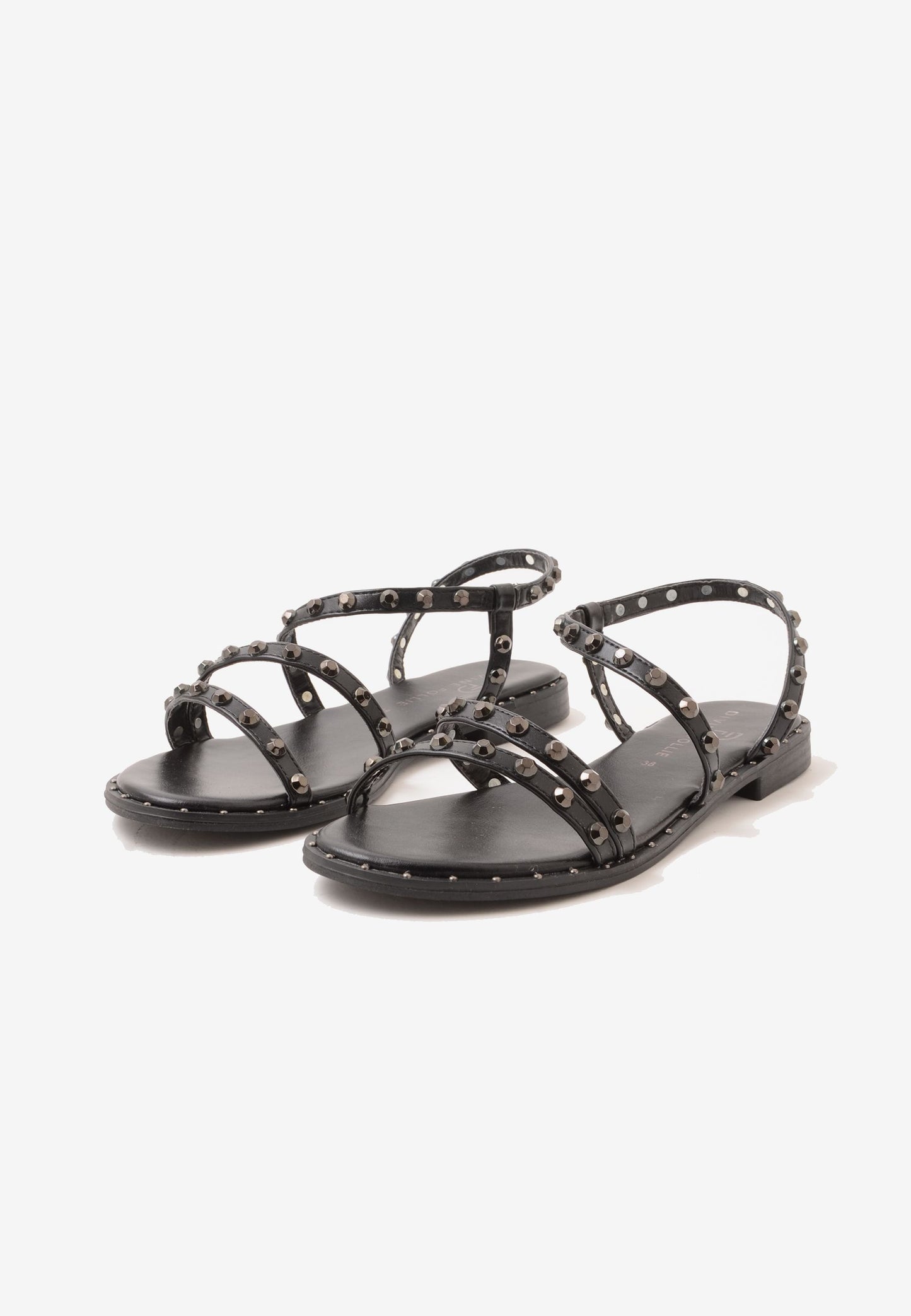 DIVINE FOLLIE - Sandalo Basso Borchie Nero