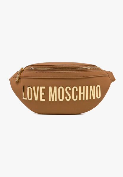 LOVE MOSCHINO - Marsupio Lettering Cammello