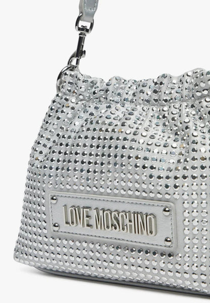LOVE MOSCHINO - Borsetta Sparkling Silver