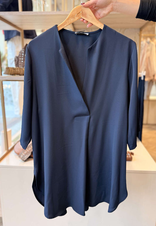 SUSY STAR CURVY - Completo Fluido Maglia + Pantalone Blu