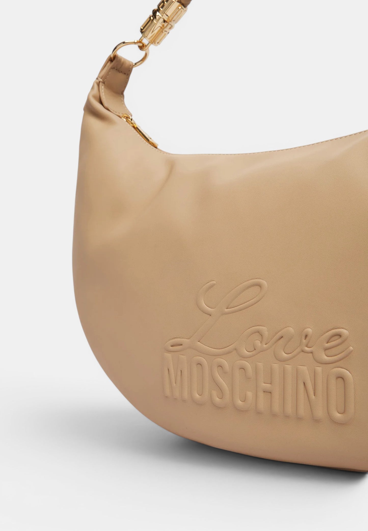 LOVE MOSCHINO - Borsa A Spalla Hobo Signature Taupe