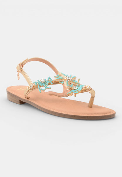 GOLD&GOLD - Sandalo Infradito Capri Azzurro
