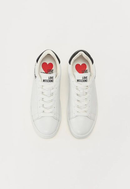 LOVE MOSCHINO - Sneakers Vera Pelle Bianca