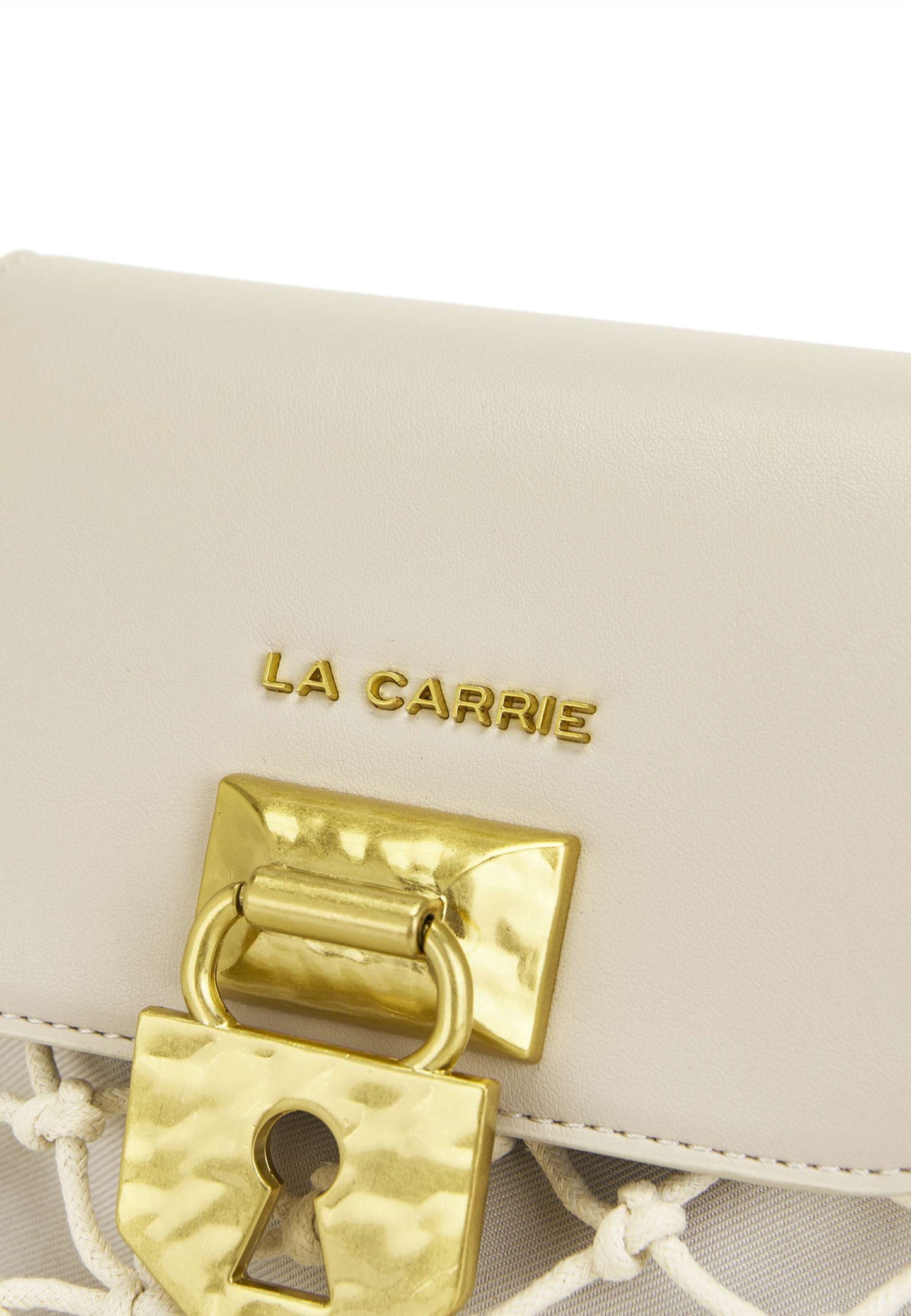 LA CARRIE - Borsetta A Tracolla Frange Avorio