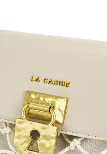 LA CARRIE - Borsetta A Tracolla Frange Avorio