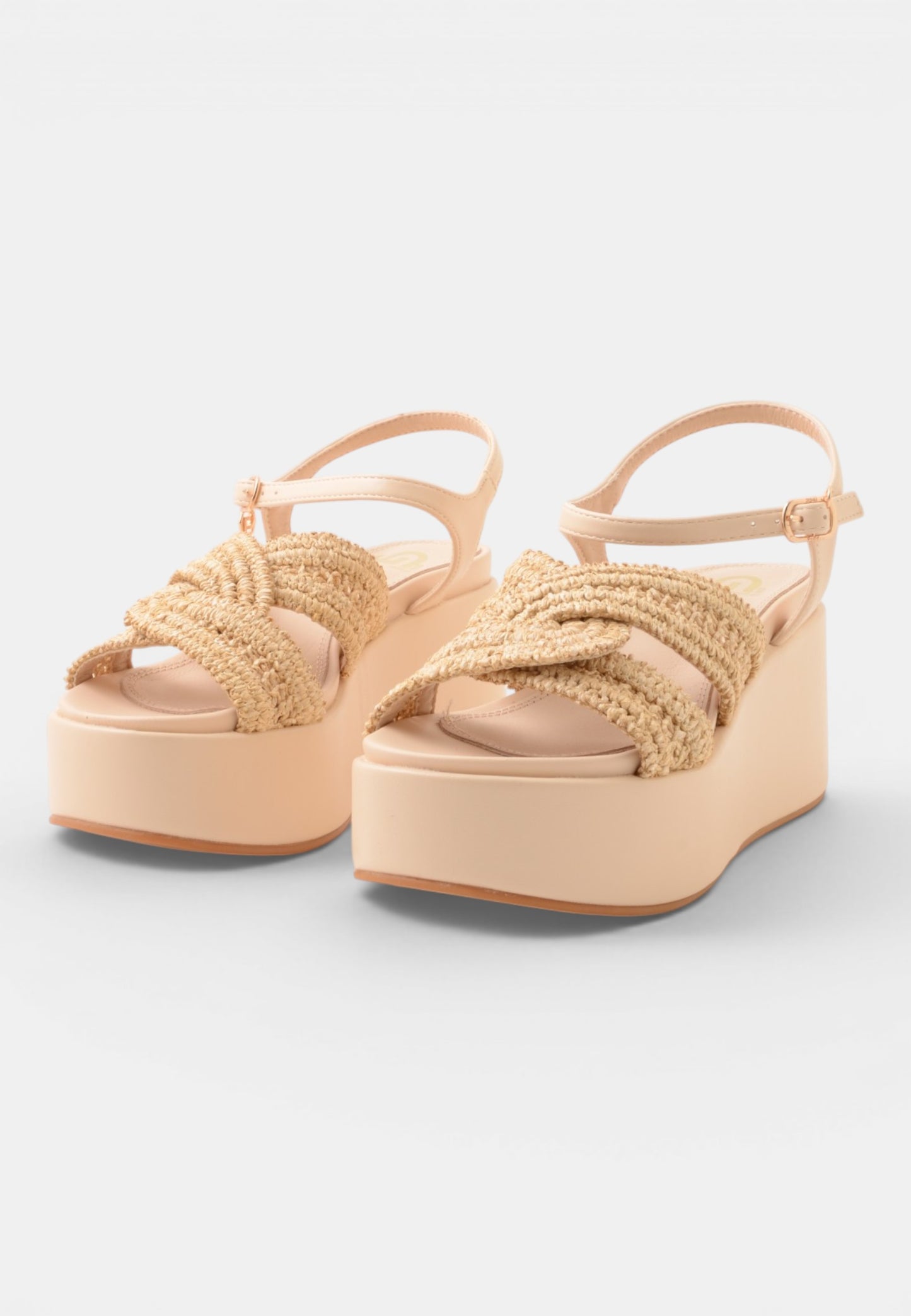 GOLD&GOLD - Sandalo Zeppa Beige