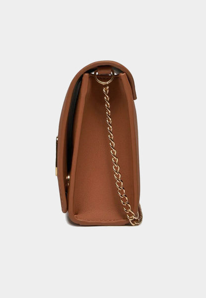 LOVE MOSCHINO - Borsa A Tracolla Lettering Cammello