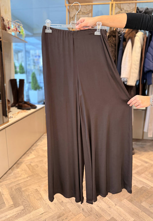 MOTEL - Pantalone A Palazzo In Viscosa Mocha